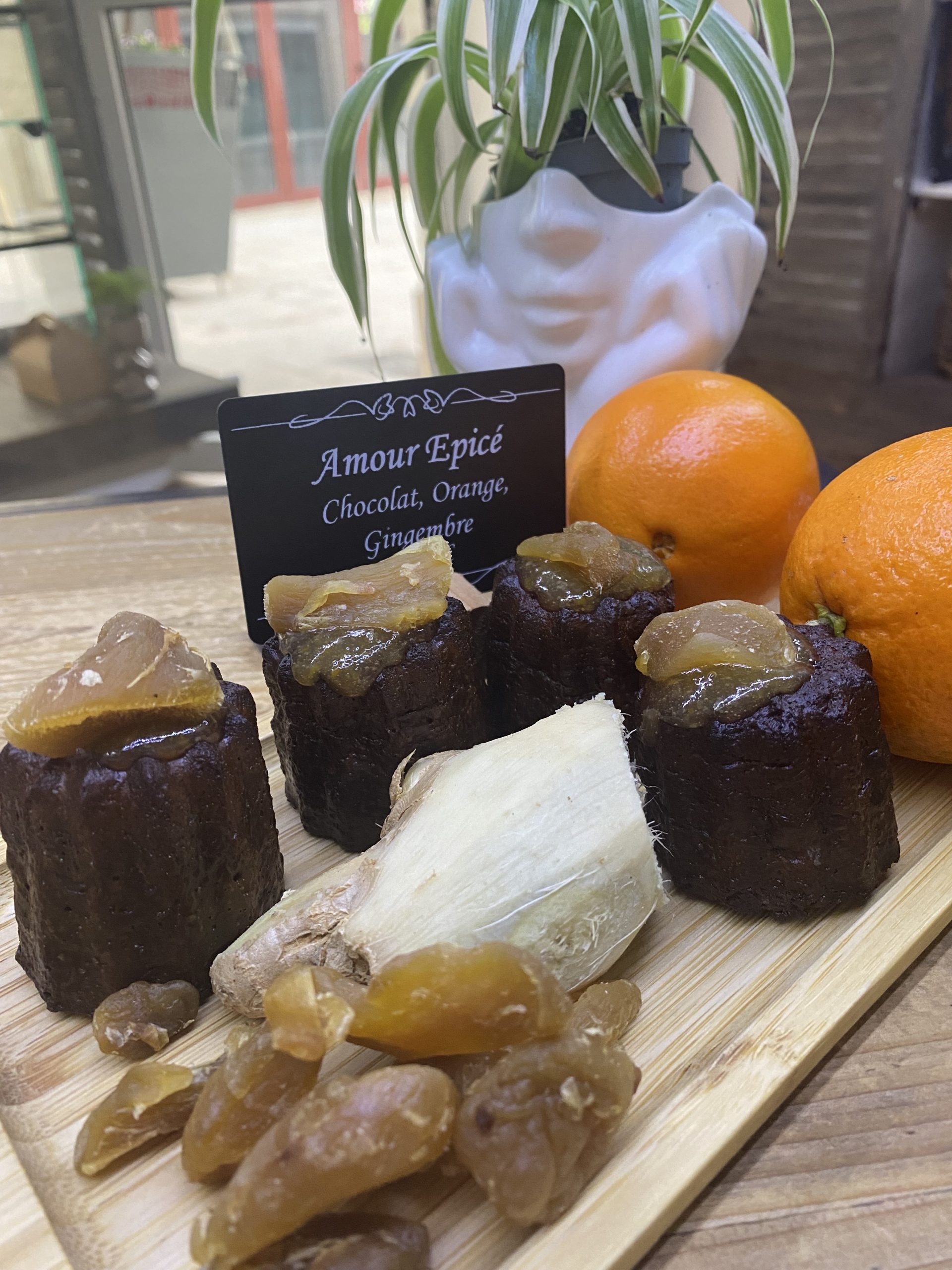 photo cannelé orange gingembre